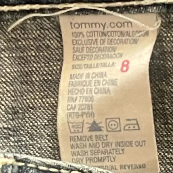 Tommy Hilfiger Denim A-line Hi-low Skirt. sz 8 - Picture 11 of 12